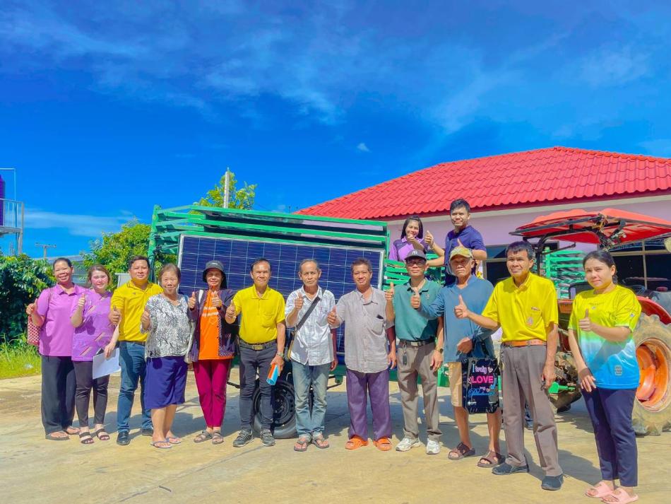 ส่งมอบระบบสูบน้ำพลังงานแสงอาทิตย์ แบบเคลื่อนที่ โดยโครงการดังกล่าว ได้รับการสนับสนุนจากสำนักงาน บริหารกองทุนเพื่อส่งเสริมการอนุรักษ์พลังงานพลังงาน ให้แก่กลุ่มเกษตรกร ในพื้นที่ตำบลเหล่าไฮงาม